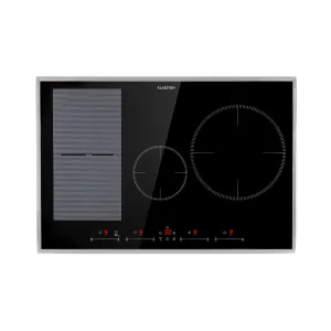 Klarstein Delicatessa 77 Hybrid Prime, ugradbena ploča za kuhanje, indukcija, 4 zone, 7000 W