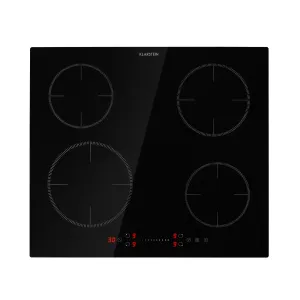 Klarstein Virtuosa EcoAdapt, indukcijska ploča za kuhanje, 4 zone, 7200 W, staklo, crna