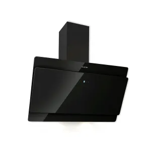 Klarstein Aurica 90, kuhinjska napa, 90 cm, 610 m³/h, LED, touch screen, staklo, crna boja
