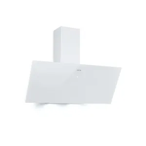 Klarstein Laurel 90, kuhinjska napa, 90 cm, 350 m³/h, LED zaslon osjetljiv na dodir, bijela