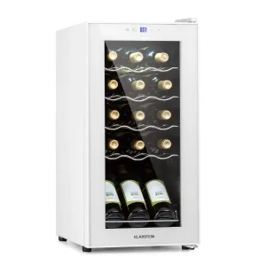 Klarstein Shiraz 15 Slim Uno, hladnjak za vino, 44 L, touch screen, 135 W, 5 – 18 °C, crna #485739