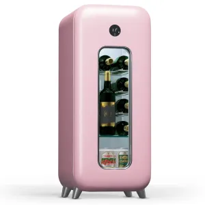 Klarstein Shirley 15 Uno, hladnjak za vino, 15 boca, 5 - 20 °C, kontrola na dodir, retro #413401