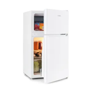 Klarstein Big Daddy Cool, hladnjak sa zamrzivačem, 61/26 litara, 40 dB, F, bijeli