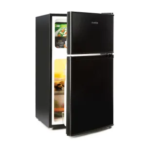 Klarstein Big Daddy Cool, hladnjak sa zamrzivačem, 61/26 litara, 40 dB, F, crni