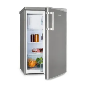 Klarstein CoolZone 120 Eco, hladnjak s zamrzivačem, A +++, 118 litara, izgled nehrđajućeg čelika