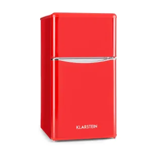Klarstein Monroe Red kombinirani hladnjak sa zamrzivačem 61/24 l F Retrolook crveni