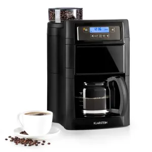 Klarstein Aromatica II, aparat za kavu, mlinac, 1.25 l, crna