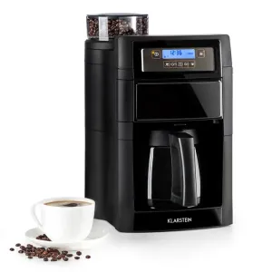 Klarstein Aromatica II Thermo, aparat za kavu, mlinac, 1.25 l, crna