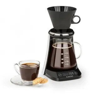 Klarstein Craft Coffee, aparat za kavu, vaga, timer, nastavak s filterom, 600 ml, crni/bijeli