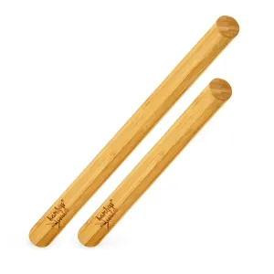 Klarstein Valjak za tijesto, set od 2 komada, 100% bambus, 30/40 × 3,3 cm (L × Ø), glatka površina, bambus