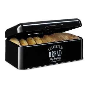 Klarstein Delaware, kutija za kruh, metal, 42 x 16 x 24,5 cm, poklopac na šarkama, otvori za ventilaciju #5073