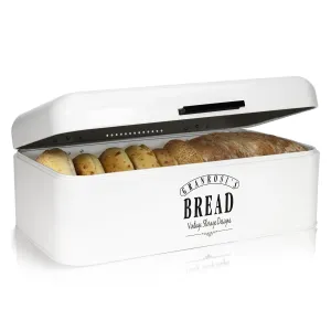 Klarstein Delaware, kutija za kruh, metal, 42 x 16 x 24,5 cm, poklopac na šarkama, otvori za ventilaciju #281362