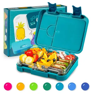 Klarstein Junior Lunchbox, 6 pretinaca, 21,3 x 15 x 4,5 cm (Š x V x D), bez BPA #5328