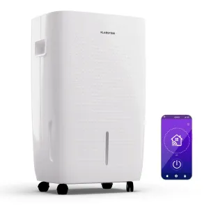 Klarstein DryFy Connect 60, odvlaživač zraka, WiFi, kompresija, 60l/24h, 45-65m²