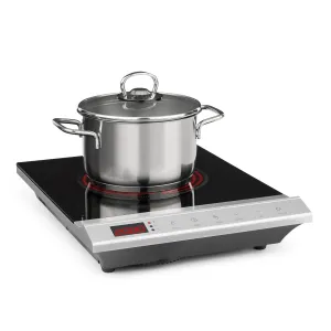 Klarstein Mistercook, ploča za kuhanje, infracrvena, 2000 W, 90 - 650 °C, timer, srebrna