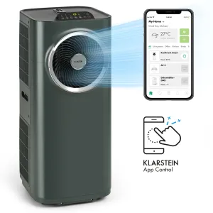 Klarstein Kraftwerk Smart 10K, prijenosna klima, 10 000 BTU, upravljanje putem aplikacije, antracit