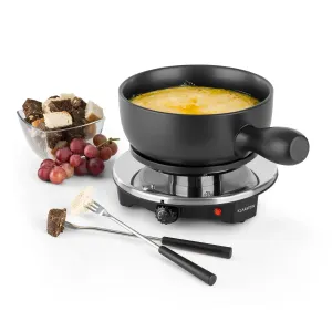 Klarstein Sirloin Raclette s fondue, keramički lonac, 1200 W, crna boja