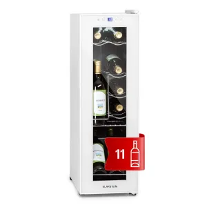 Klarstein Shiraz 12 Slim, vinoteka, 32 l / 12 boca, upravljačka ploča sa zaslonom osjetljivim na dodir, 85 W, 5 - 18 ° C #5263