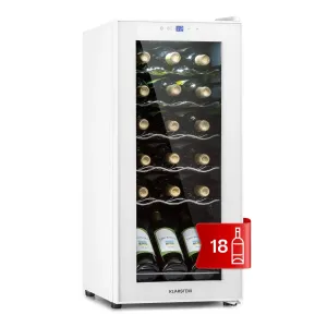 Klarstein Shiraz 18 Slim Uno, hladnjak za vino, 50l, 18f, l touch control panel, 5-18°C