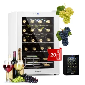 Klarstein Shiraz 20 Uno, hladnjak za vino, 53l, 20fl, touch control panel, 5-18°C #331745