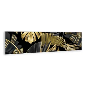 Klarstein Wonderwall Air Art Smart, infracrveni grijač, crni cvijet, 120 x 30 cm, 350 W #411437