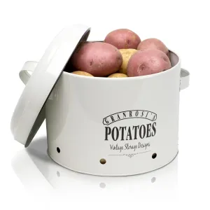 Klarstein Idaho, kutija za krumpir, emajlirani čelični lim, cca 27 × 21 × 23,5 cm (Š × V × H), nehrđajuća