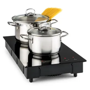Klarstein VariCook Domino, indukcijsko kuhalo, štednjak, ploča za kuhanje,staklokeramika, 3100 W