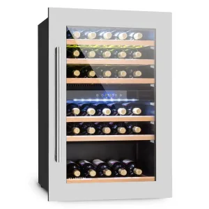 Klarstein Vinsider 35D, ugradbeni hladnjak za vino, 128 litara, 41 boca vina, 2 zone