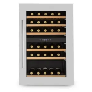Klarstein KLARSTEIN VINSIDER 35D, vitrina za vino-ugradbena, 128 litara, 41 boca vina, 2 zone