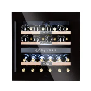 Klarstein Vinsider 36 Onyx Edition, vinoteka, 2 zone hlađenja, 5-22°C, 85 l