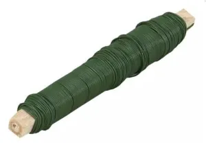 Vázací lakovaný drát, 100 g, zelený