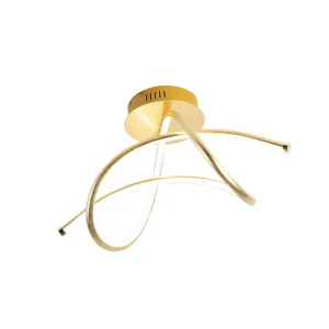 Dizajn stropna svjetiljka zlatna s LED - Viola