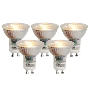 Set od 5 GU10 LED svjetiljki sa žarnom niti 1W 80 lm 2200K