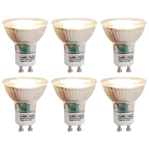 Set od 6 GU10 LED žarulja u 3 koraka od prigušivanja do zagrijavanja 6W 450 lm 2000K - 2700K