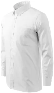 Muška košulja s dugim rukavima, bijela, 2XL