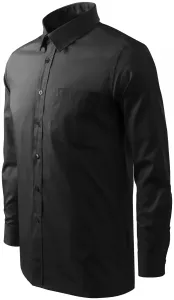 Muška košulja s dugim rukavima, crno, XL