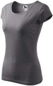 Ženska majica s vrlo kratkim rukavima, čelično siva, XS