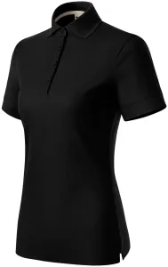Ženska polo majica od organskog pamuka, crno, M