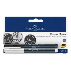 Faber Castell kreativni markeri bijeli/crni (Markeri s tintom)