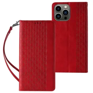 MG Magnet Strap preklopna maska za iPhone 12 Pro, crvena