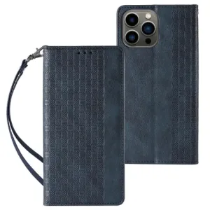 MG Magnet Strap preklopna maska za iPhone 12 Pro, plava #367360