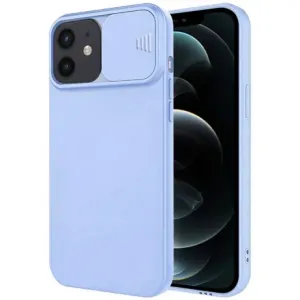 MG Privacy Lens silikonska maska za iPhone 12, svijetlo plava #373947