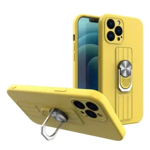 MG Ring silikonska maska za iPhone 12 Pro, žuta