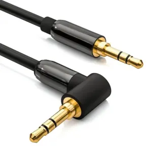 MG Angled audio kabel 3.5mm mini jack M/M 1.5m, crno #374532