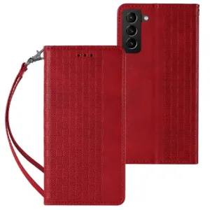 MG Magnet Strap preklopna maska za Samsung Galaxy S22 Plus, crvena