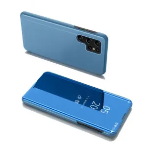MG Clear View preklopna maska za Samsung Galaxy S22 Ultra, plava #396082