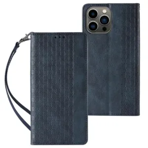 MG Magnet Strap preklopna maska za iPhone 13 Pro, plava #367375