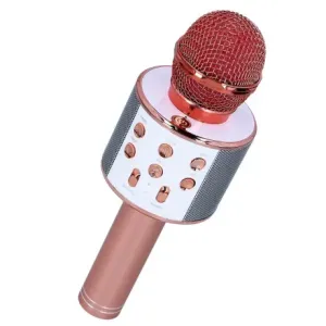 MG Bluetooth Karaoke mikrofon s zvučnikom, ružovozlato