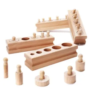 MG Montessori Sorters drveni cilindrični utezi