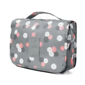 MG Flower Cosmetic Bag kozmetička torbica 4L, siva
